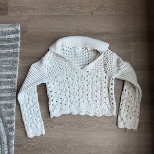 H&M Crochet Knit Sweater